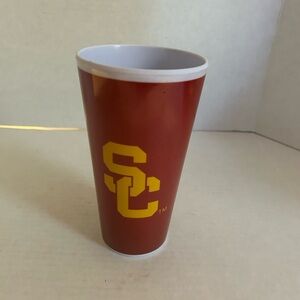 Colortech USC Trojans Plastic Drinking Cup/Glass 6 1/3in.T x 3 1/2in.W NWWT